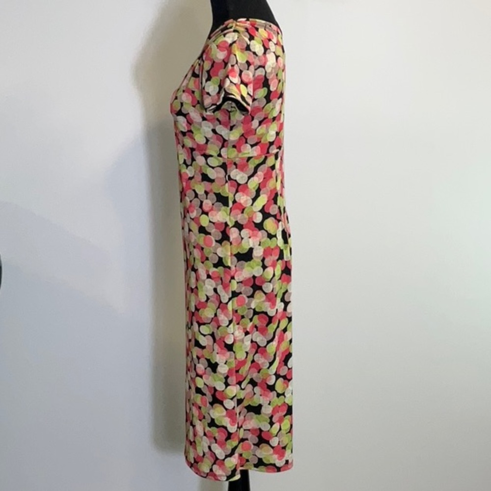 Rabbit Rabbit Rabbit Designs Colorful V-Neck Dress - image 3